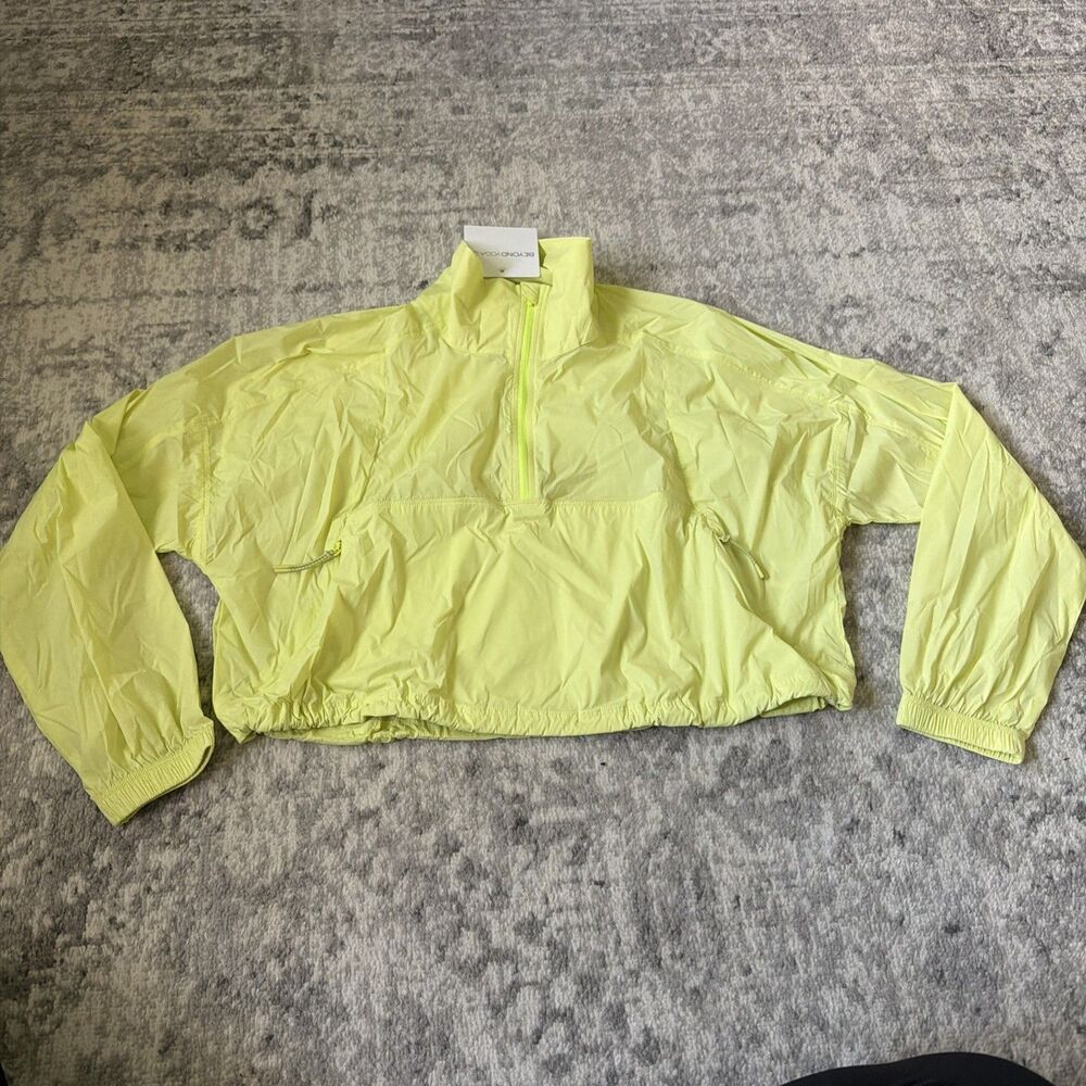 Beyond Yoga Places To Go UV Protection Half Zip Jacket Electric Lime XS